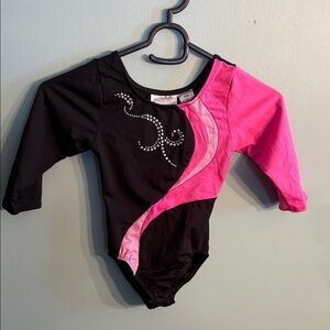 Freestyle Black and Pink Kids Bodysuit